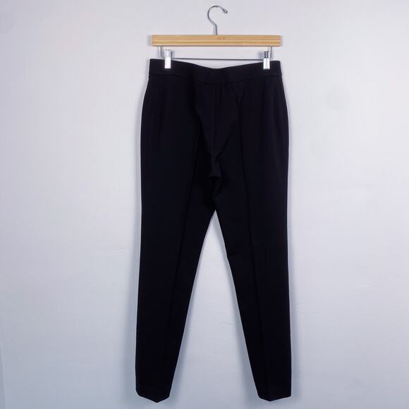 Akris Punto Sewn Front and Back Seam Viscose Trousers Black 8 - Picture 8 of 8
